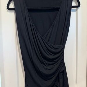Elegant Black Draped Top